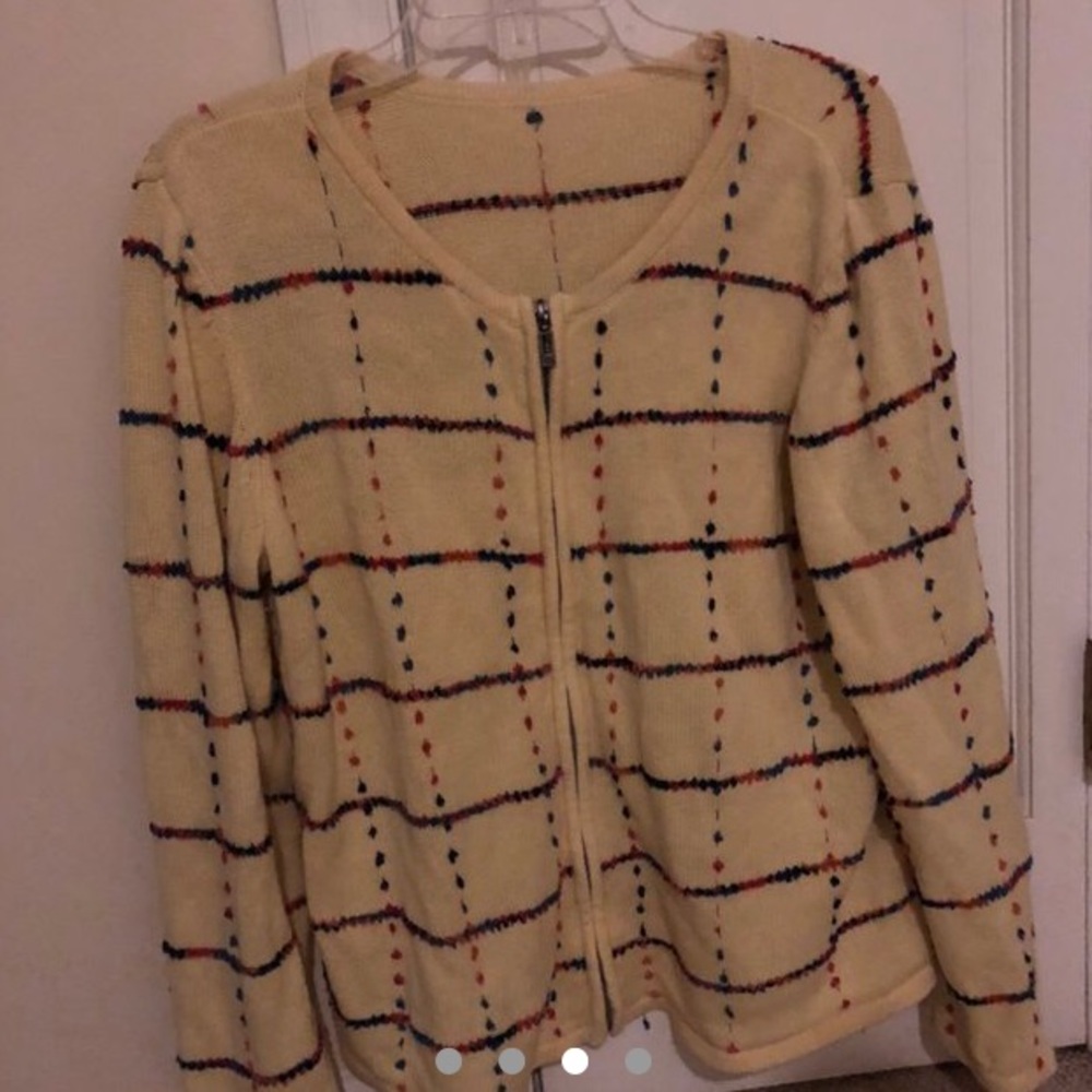 Vintage zip up sweater